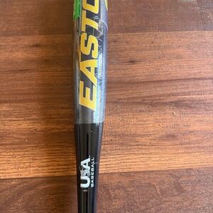 Baseball easton Bat with Bold Yellow and Black Accents